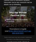 2 tickets into the woods vrijdag, Tickets en Kaartjes, Evenementen en Festivals, Twee personen