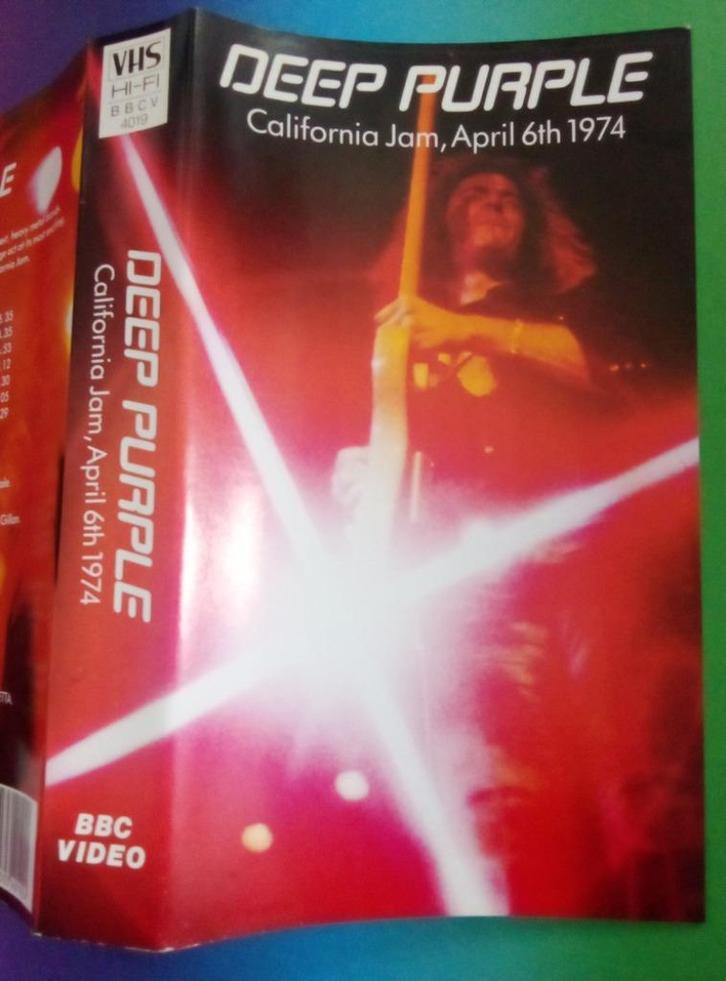 VHS - Deep Purple - California Jam - April 6th 1974 UK, Cd's en Dvd's, VHS | Film, Zo goed als nieuw, Overige genres, Alle leeftijden