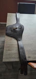 Kavalkade bruine leren anatomische spring singel 140 cm lang, Dieren en Toebehoren, Ophalen of Verzenden, Gebruikt, Springen