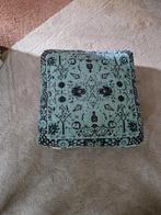 Vierkant sierkussen - turquoise/zwart, Ophalen, Nieuw, Bohemian, Stof