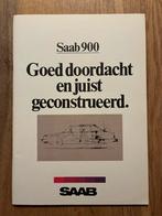 Saab 900 goed doordacht en juist geconstrueerd brochure 1982, Verzenden, Zo goed als nieuw, Overige merken