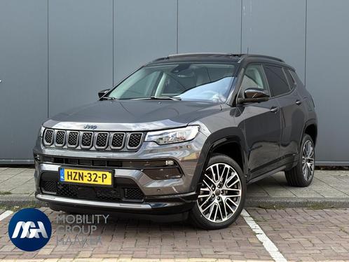Jeep Compass 4xe 240 Plug-in Hybrid Electric Summit Apple ca, Auto's, Jeep, Bedrijf, Te koop, Compass, 360° camera, 4x4, ABS, Achteruitrijcamera