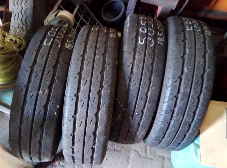 set (4) banden 185-75-16C voor bestelwagen of aanhanger, Auto-onderdelen, Banden en Velgen, Banden en Velgen, Zomerbanden, 16 inch