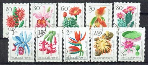 Hongarije 1965 Cactussen Orchideeën bloemen, Postzegels en Munten, Postzegels | Europa | Hongarije, Gestempeld, Ophalen
