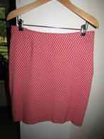 F1765 SUSSKIND mt XXL nieuw rok rood crème jersey, Verzenden, Maat 46/48 (XL) of groter, Nieuw, Knielengte