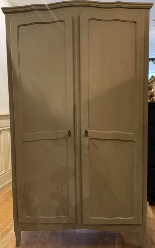 Vintage kledingkast, brocante hanglegkast garderobekast VdlM, Huis en Inrichting, Kasten | Kledingkasten, Zo goed als nieuw, 150 tot 200 cm