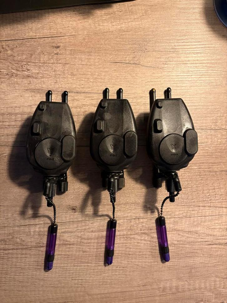 Fox Micron MX 3+1 Beetmelderset, Watersport en Boten, Hengelsport | Karpervissen, Gebruikt, Complete set, Ophalen of Verzenden