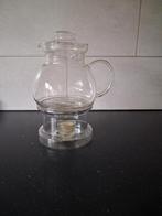 Glazen theepot met warmhouder, Ophalen, Gebruikt