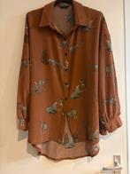Bruine Blouse met Luipaardprint - Shein Curve, Kleding | Dames, Blouses en Tunieken, Ophalen of Verzenden, Zo goed als nieuw, Maat 46/48 (XL) of groter