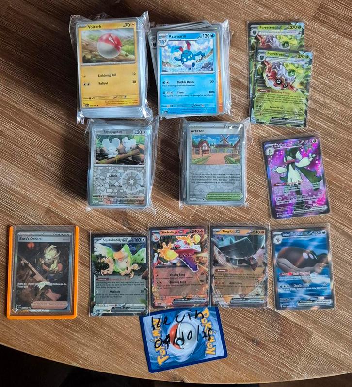 Ruim 410 pokemon kaarten uit de set Paldea Evolved (PAL), Hobby en Vrije tijd, Verzamelkaartspellen | Pokémon, Zo goed als nieuw