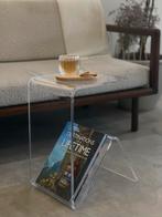 Acryl Bijzettafel Side Table, Minder dan 45 cm, Ophalen of Verzenden, Zo goed als nieuw, Overige vormen