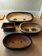 Bonsai schalen set - 5 stuks, Ophalen, Gebruikt, Rond, Binnen