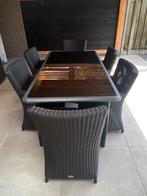 Bois Le Duc tuinset dinner tafel +6 stoelen, Ophalen, Gebruikt, Aluminium, Stoel