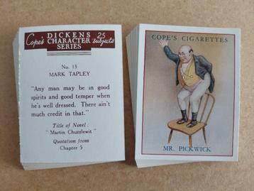 Dickens Character Series compl. set 25 cigarette cards 1939 beschikbaar voor biedingen