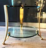 Set van twee mooie Hollywood Regency bijzettafeltjes, Ophalen
