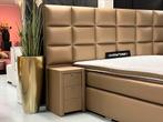 Luxe Boxspring Calvin 180x200cm NIEUW - Complete set UNIEK, Nieuw, Beige, 180 cm, Ophalen of Verzenden