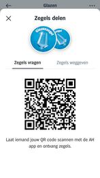 Gezocht: spaarzegels digitaal voor de glazen van ah, Hobby en Vrije tijd, Spaarzegeltjes, Ophalen of Verzenden, Winkel, Super of Benzinepomp