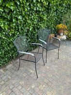 2 tuinstoelen ijzer, Ophalen, Gebruikt, Metaal