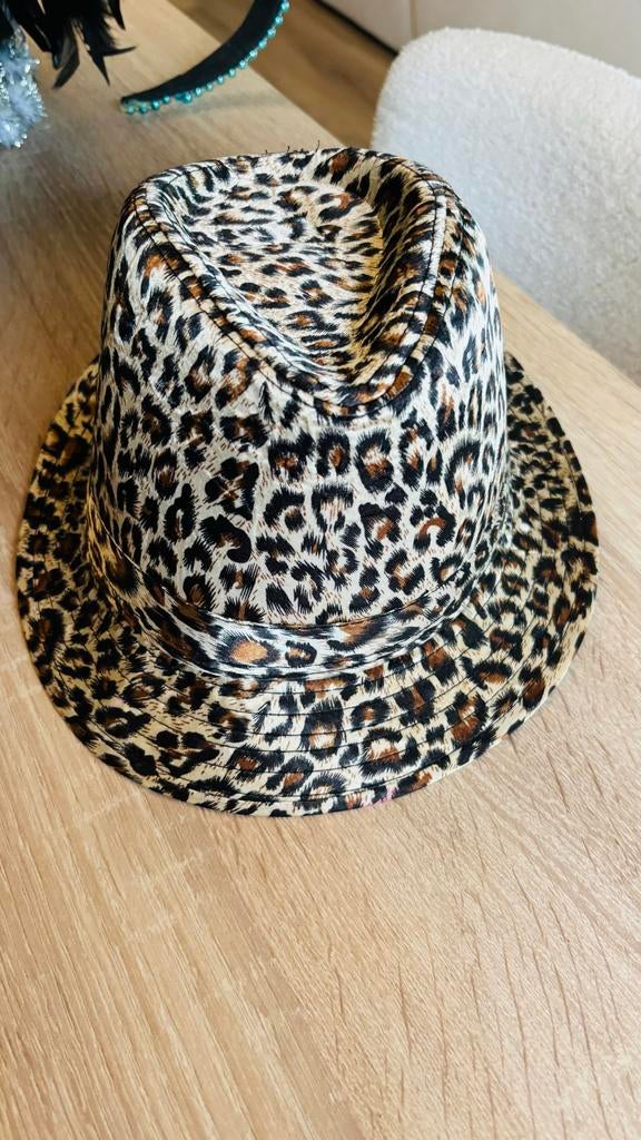 Leuke luipaardprint hoed, Ophalen, Hoed, One size fits all, Onbekend
