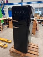 Smeg Koelkast - Zwart - Met Vriesvak, Ophalen, Gebruikt, 200 liter of meer, Met aparte vriezer