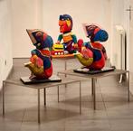 Drie keramische bijzettafels van Metaform., Huis en Inrichting, Tafels | Bijzettafels, Ophalen, Modern Minimalistisch., Vierkant