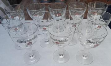 15 westmalle trappist glazen 33cl beschikbaar voor biedingen