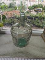 Glazen vaas lichtgroen 40 cm hoog, Ophalen, Overige kleuren, Minder dan 50 cm, Glas