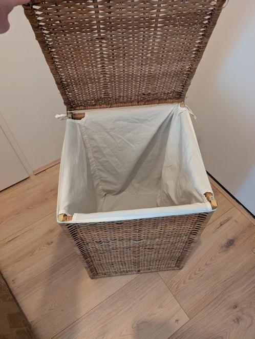 Wasmand Riet Rotan 100 liter, Huis en Inrichting, Woonaccessoires | Schalen en Manden, Nieuw, Mand, Vierkant, Riet, Ophalen of Verzenden