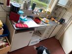 Vintage antieke bruynzeel keuken jaren 60?, Huis en Inrichting, Keuken | Complete keukens, Ophalen, Gebruikt, Staal of Rvs, Enkelwandige keuken