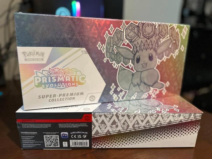 Pokemon Prismatic Prismatic Evolutions SPC, Hobby en Vrije tijd, Verzamelkaartspellen | Pokémon, Nieuw, Boosterbox, Ophalen of Verzenden