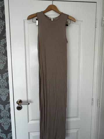 H&M hemd jurk midi beige maat S nieuw  beschikbaar voor biedingen