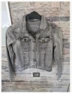 Grijs spijkerjasje met versierde mouwen Maat 34 hh, Kleding | Dames, Esqualo, Onbekend, Esqualo, Ophalen of Verzenden