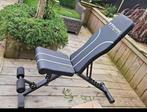 Halterbank, Sport en Fitness, Fitnessmaterialen, Ophalen, Zo goed als nieuw, Halterset