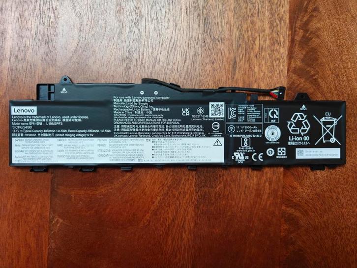 Lenovo Laptop Batterij - 11.1V, 44.5Wh, 3 cellen, ongebruikt, Computers en Software, Accu's en Batterijen, Nieuw, Ophalen