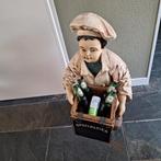 Tuinkabouter met biermand één meter hoog, Ophalen of Verzenden, Gebruikt