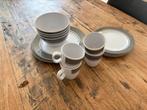 Campingservies grijs/wit, Ophalen of Verzenden