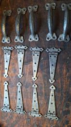 Antieke scharnieren, plus handgreep., Ophalen, IJzer, Scharnier