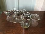 glazen koffie/theeservies, Huis en Inrichting, Keuken | Servies, Glas of Glazen, Ophalen of Verzenden, Overige stijlen, Glas