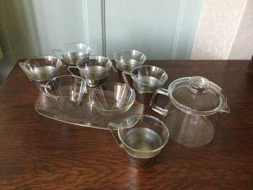 glazen koffie/theeservies, Huis en Inrichting, Keuken | Servies, Zo goed als nieuw, Glas of Glazen, Overige stijlen, Glas, Ophalen of Verzenden