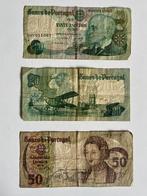 Bankbiljetten Portugese Escudos (3 stuks gebruikt), Ophalen of Verzenden, Overige landen, Los biljet