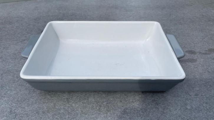 ovenschaal aardewerk grijs wit NIEUW zonder verpakking, Huis en Inrichting, Keuken | Keukenbenodigdheden, Nieuw, Ophalen of Verzenden