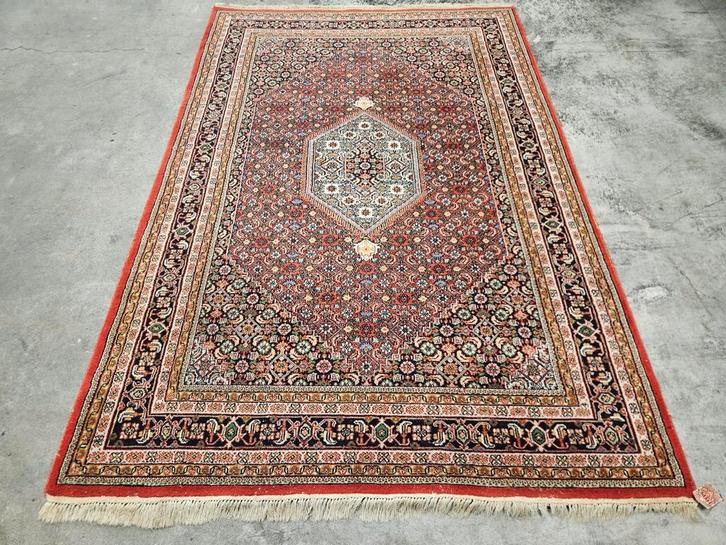 Handgeknoopt oosters wol Bidjar tapijt medallion 198x301cm, Huis en Inrichting, Stoffering | Tapijten en Kleden, Gebruikt, 150 tot 200 cm