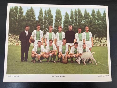 De Volewijckers. Esso voetbalplaat uit het seizoen 1958-1959, Verzamelen, Sportartikelen en Voetbal, Gebruikt, Poster, Plaatje of Sticker