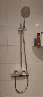 Complete doucheset inclusief thermostaatkraan, Doe-het-zelf en Verbouw, Sanitair, Ophalen of Verzenden, Gebruikt, Chroom, Douche