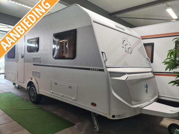 Knaus Sport 500 EU Enkele bedden, Caravans en Kamperen, Caravans, Bedrijf, tot en met 4, 1000 - 1250 kg, Rondzit, Knaus, 2 aparte bedden