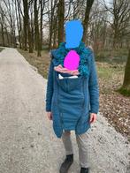 Blauw/Groene Zwangerschaps- en Draagjas en vest, Ophalen of Verzenden, Zo goed als nieuw, Maat 38/40 (M), Blauw