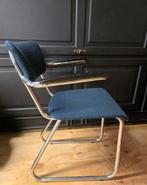 Vintage Gispen Stoel - Jaren 70 Retro Design, Huis en Inrichting, Ophalen, Gebruikt, Blauw, Vintage, Retro