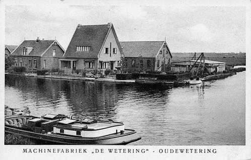 U609 Oudewetering Machinefabriek De Wetering uitg Heemka, Verzamelen, Ansichtkaarten | Nederland, Gelopen, Zuid-Holland, Verzenden