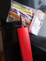 Ballon figuren set met pomp, Ophalen of Verzenden, Zo goed als nieuw, Feestartikel, Verjaardag