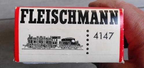 Fleischmann 4147 stoomlocomotief met tender., Hobby en Vrije tijd, Modeltreinen | H0, Gebruikt, Locomotief, Gelijkstroom, Fleischmann